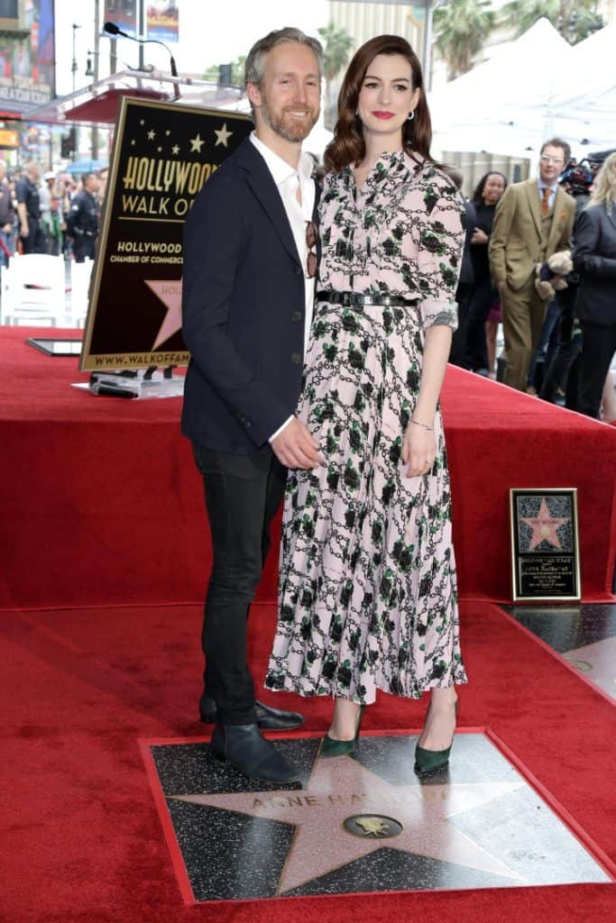 Anne Hathaway with Adam Shulman