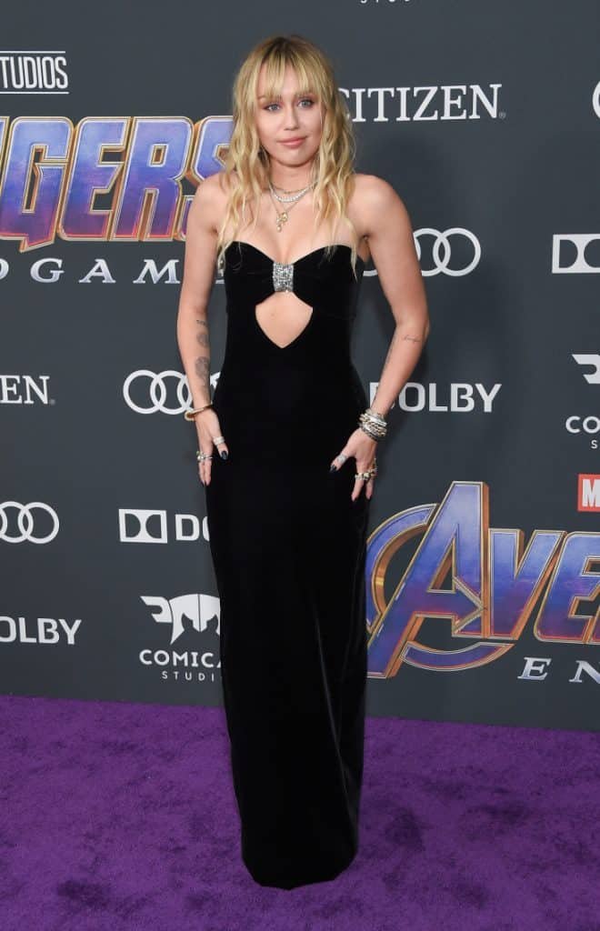 Miley Cyrus at the Avengers End Game Premiere