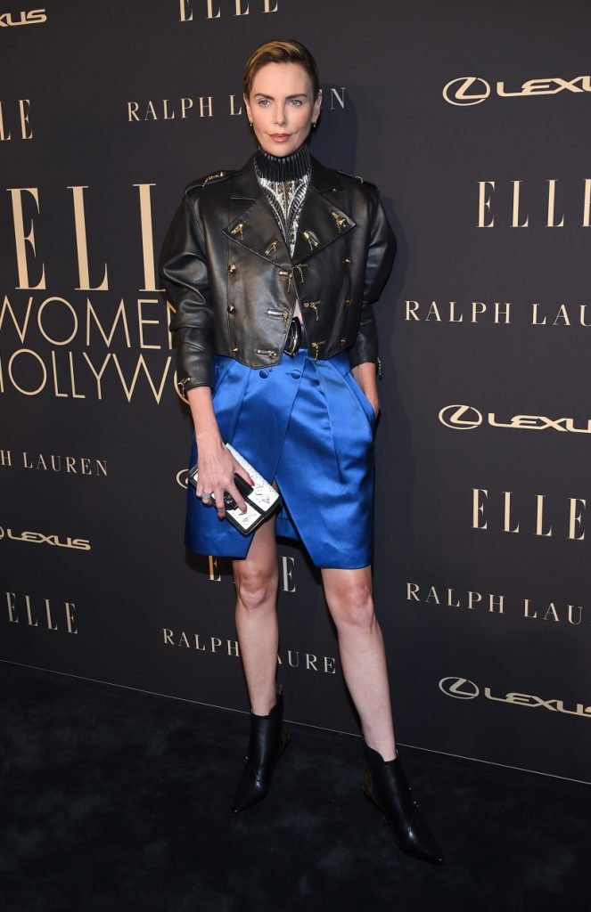 Charlize Theron arrives for the ELLE Women