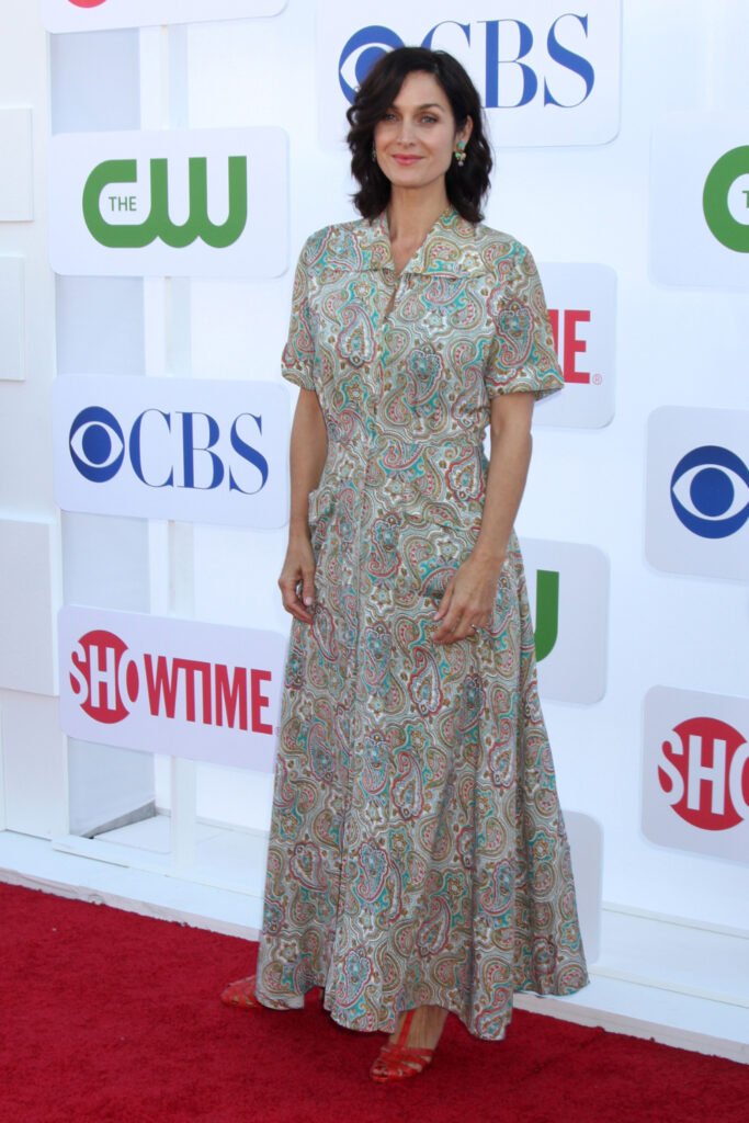 Carrie-Anne Moss at CBS, CW, and Showtime TCA party