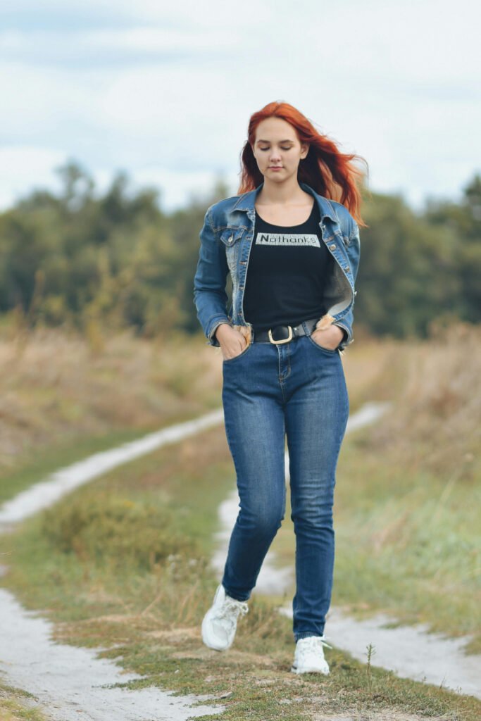 Casual Denim Road Trip Outfit