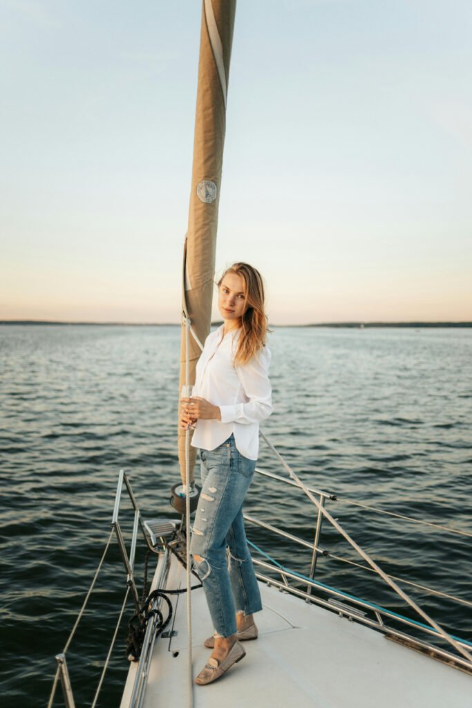 Casual Denim Yacht Party Outfit