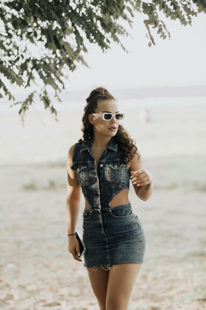 Denim Beach Vacation Outfits