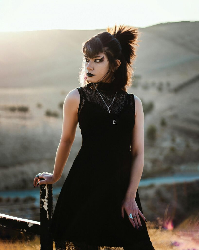 All Black Grunge Outfit (2)
