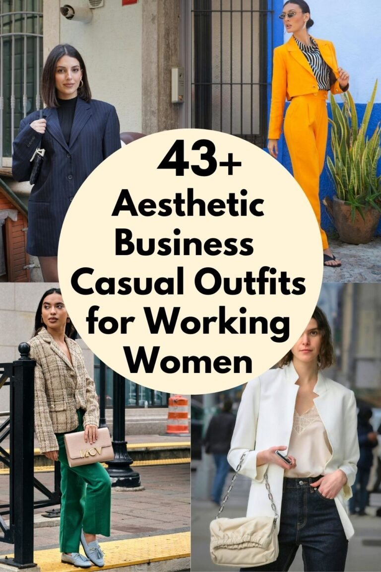 43+ Aesthetic Business Casual Outfits for Working Women 4 Business Casual Outfits Pins