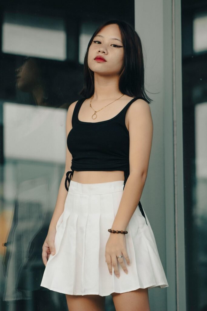 Casual Tennis Skirt Outfit (1)