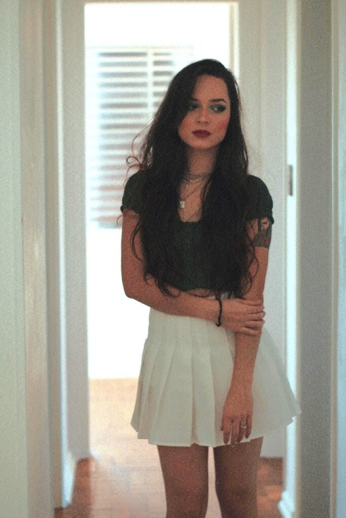 College Tennis Skirt Outfit