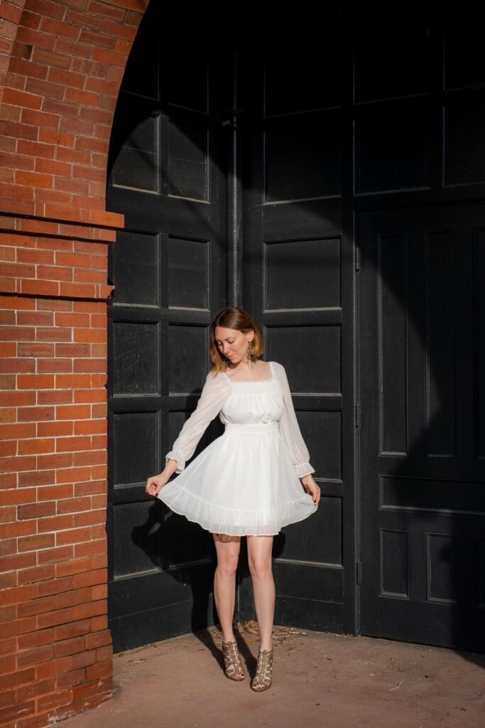 Cute Korean Style All White Outfit