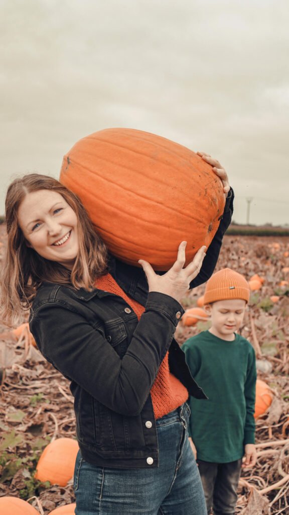 Mom and Son Pumpkin Patch Outfit
