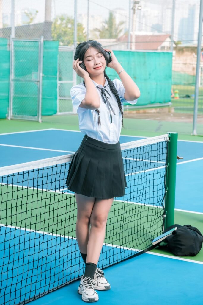School Tennis Skirt Outfit
