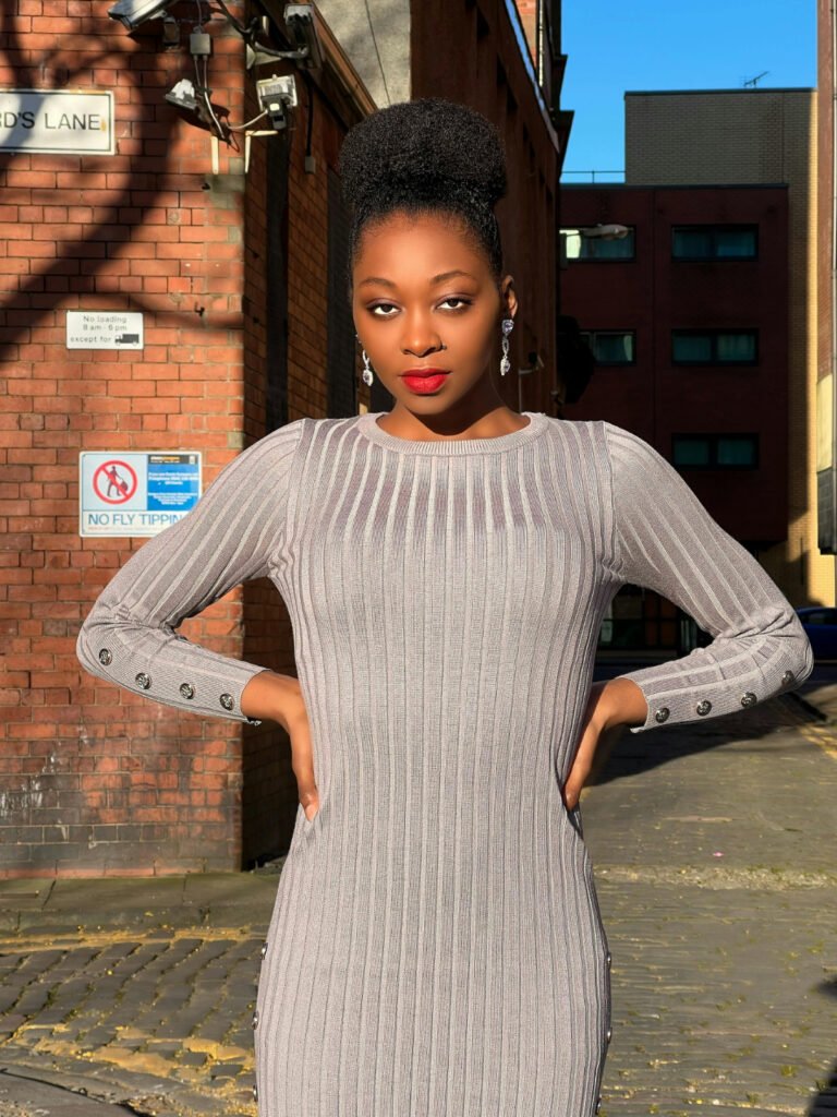 Bold Sweater Dress Outfit