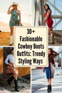 30+ Fashionable Cowboy Boots Outfits for Women: Trendy Styling Ideas 8 Cowboy Boots Outfits Pins