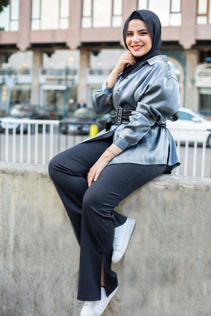 Hijab Flare Legging Outfit