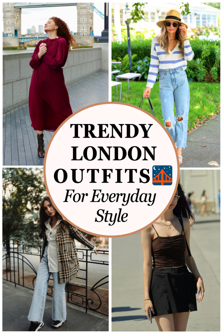 What to Wear in London: Style Guide with 37+ Outfit Ideas 4 London Outfits Pins