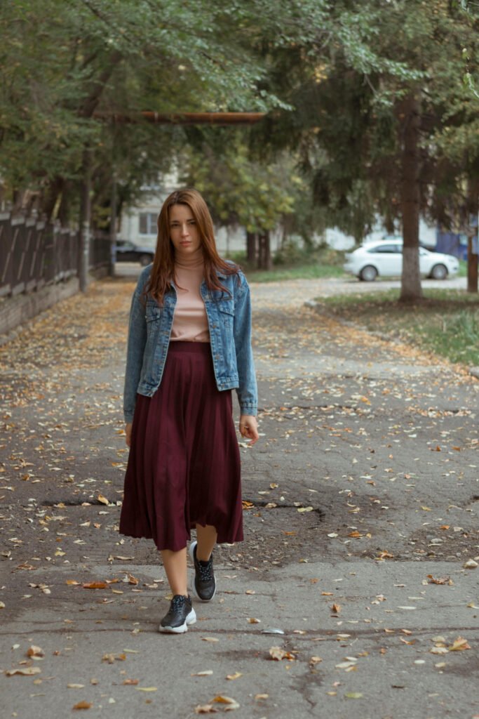 Long Fall Skirt Outfit (3)