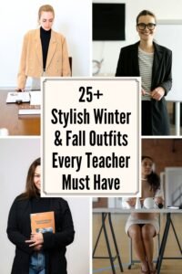 25+ Stylish Winter (And Fall) Outfits Every Teacher Must Have 1 Winter Teacher Outfits