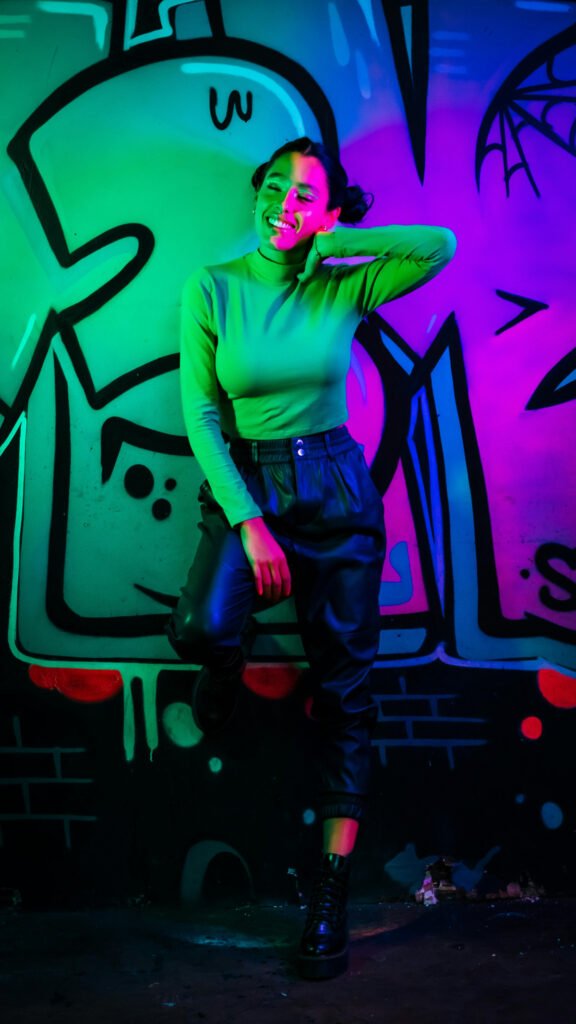 90s Style Glow Party Outfit