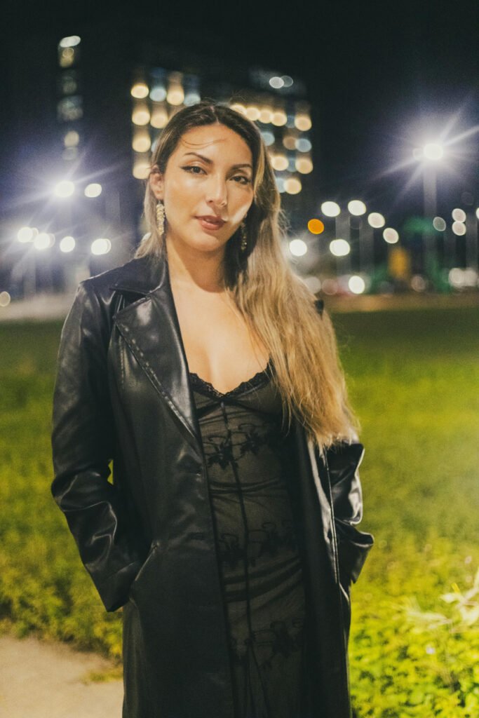 Chic Club Style Leather Outfit