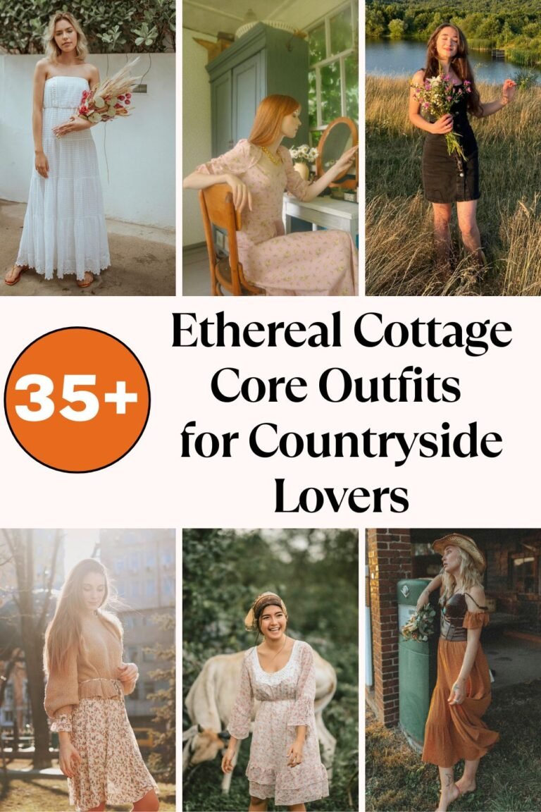 35+ Ethereal Cottagecore Outfits for Countryside Lovers 2 Cottage Core Outfits Pins