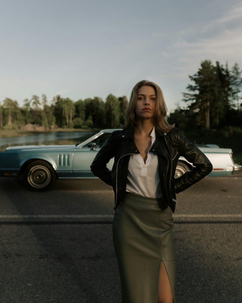 Country Club Style Leather Outfit