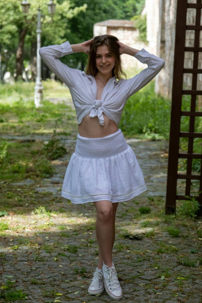 DIY Chic White Skirt Outfit