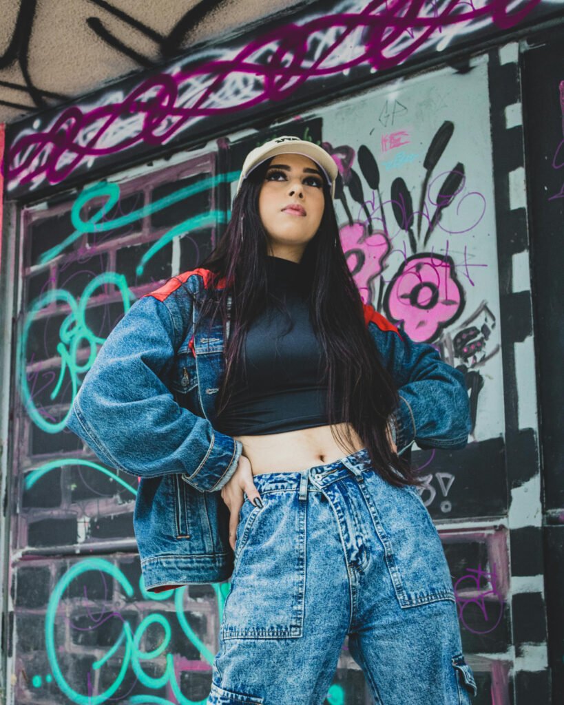 Denim-On-Denim Cargo Pants Outfit