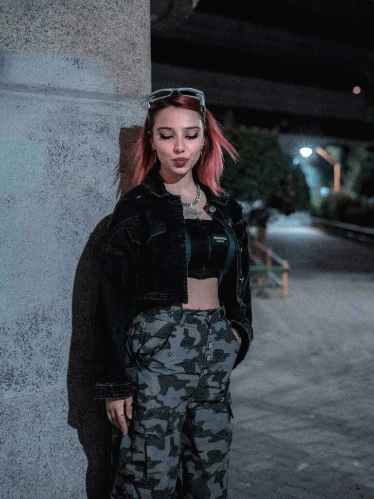 Edgy Cargo Pants Outfit