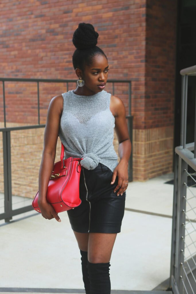 Everyday Leather Skirt Outfit