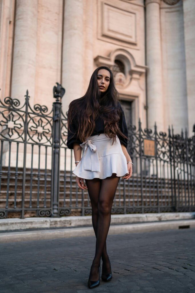 Fall Apt White Skirt Outfit