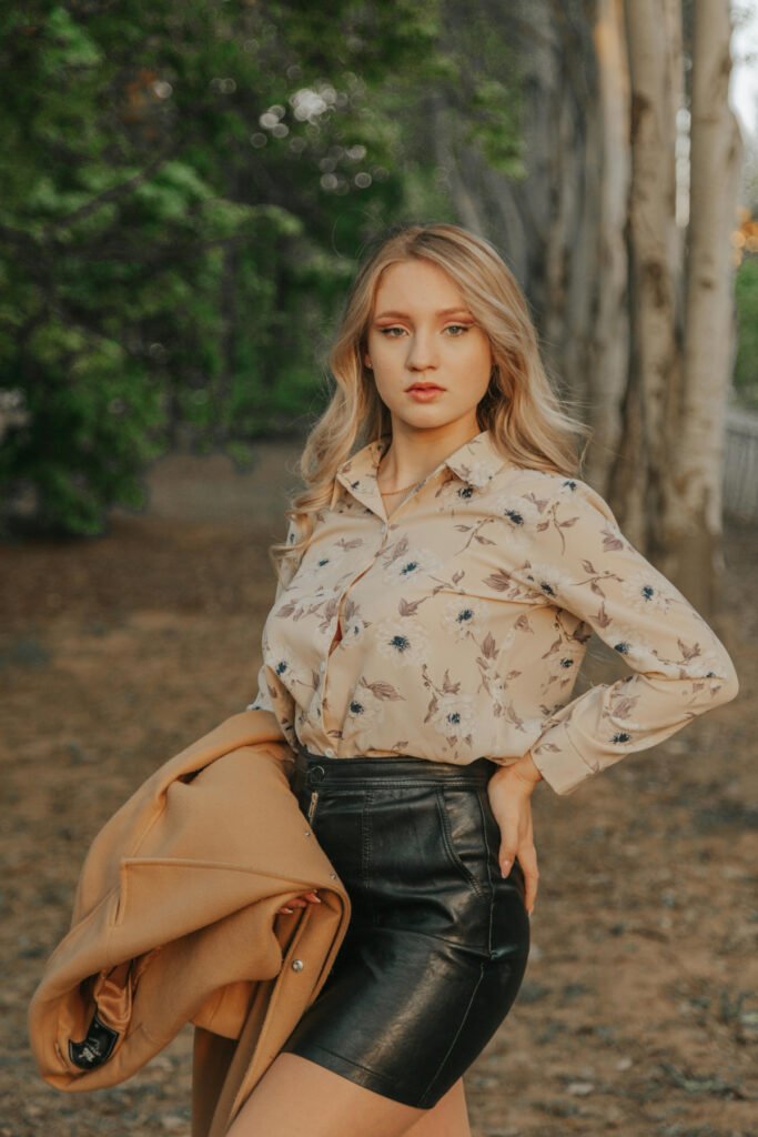 Fall Leather Skirt Outfit