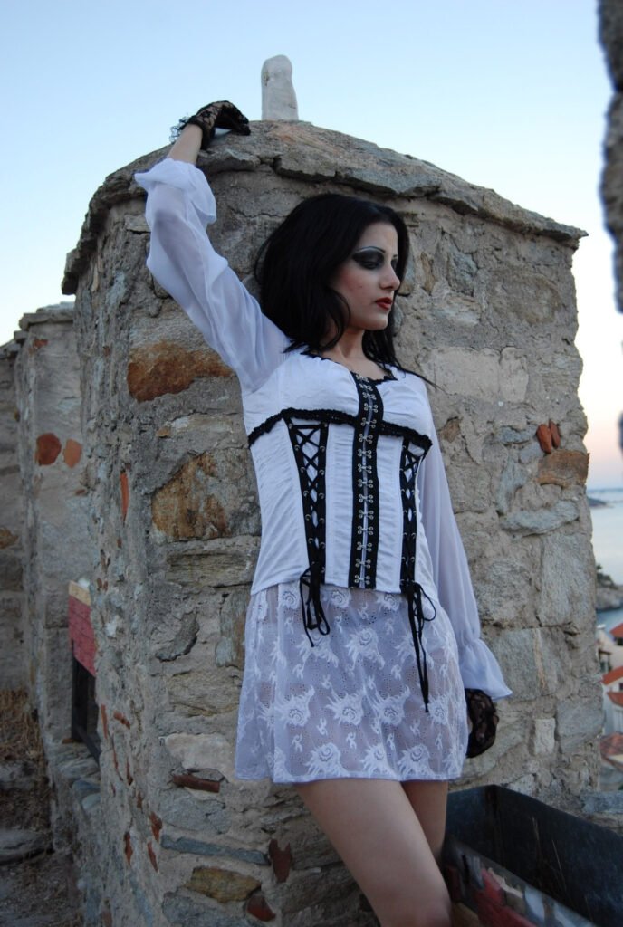 Goth Party Corset Outfit