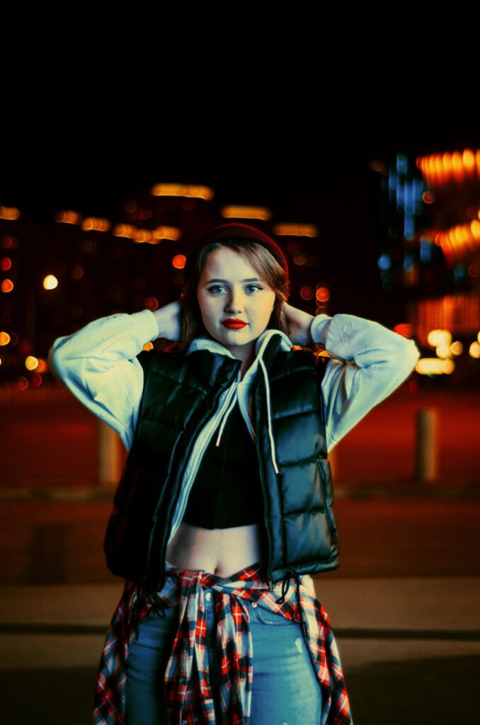 Layered Winter Puffer Vest Outfit