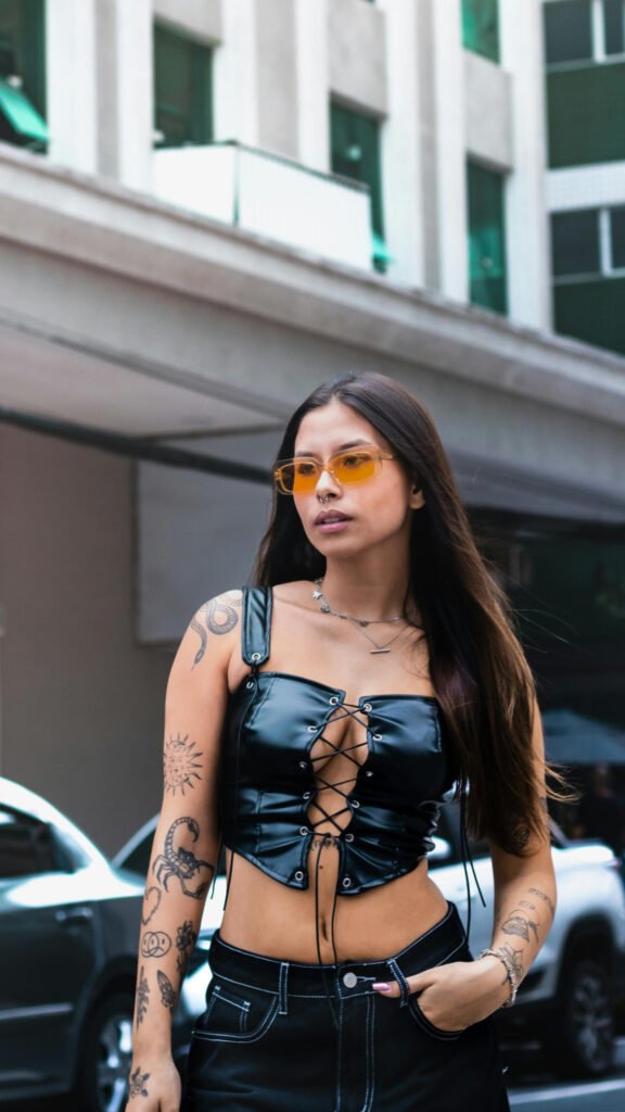 Leather Dine Out Corset Outfit