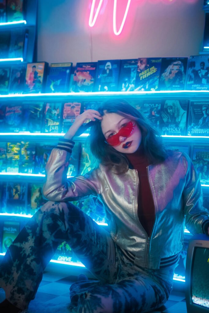 Metallic Glow Party Outfit