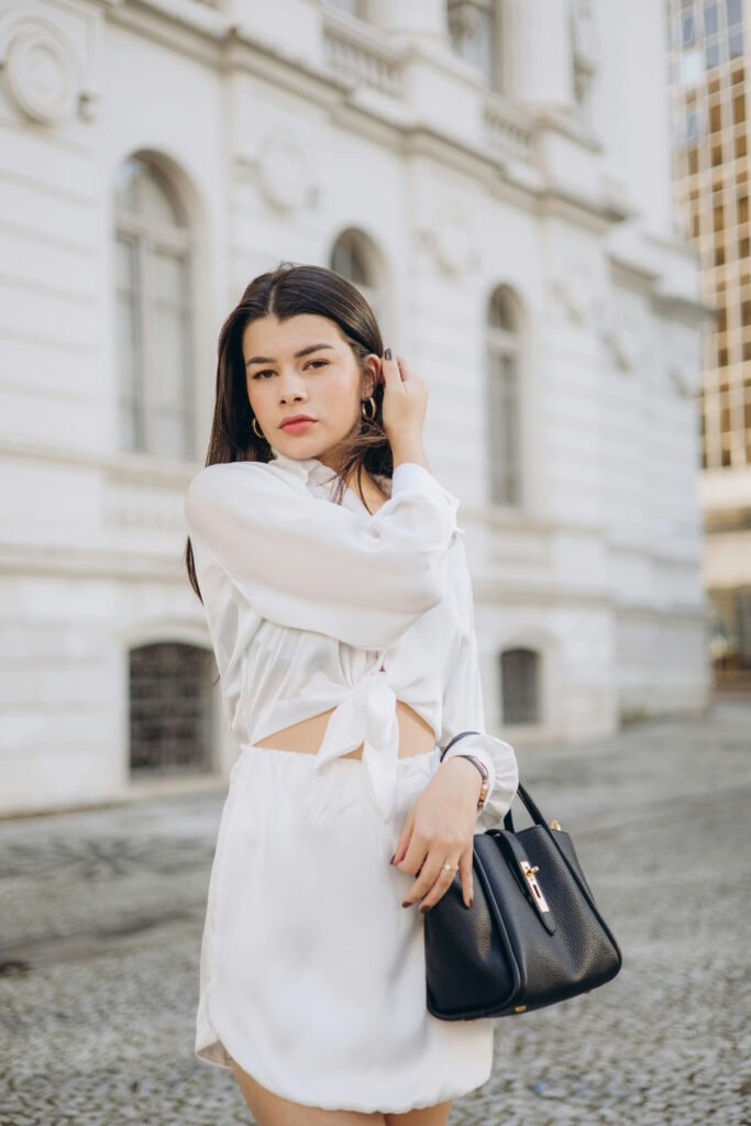 Minimally Classy White Skirt Outfit
