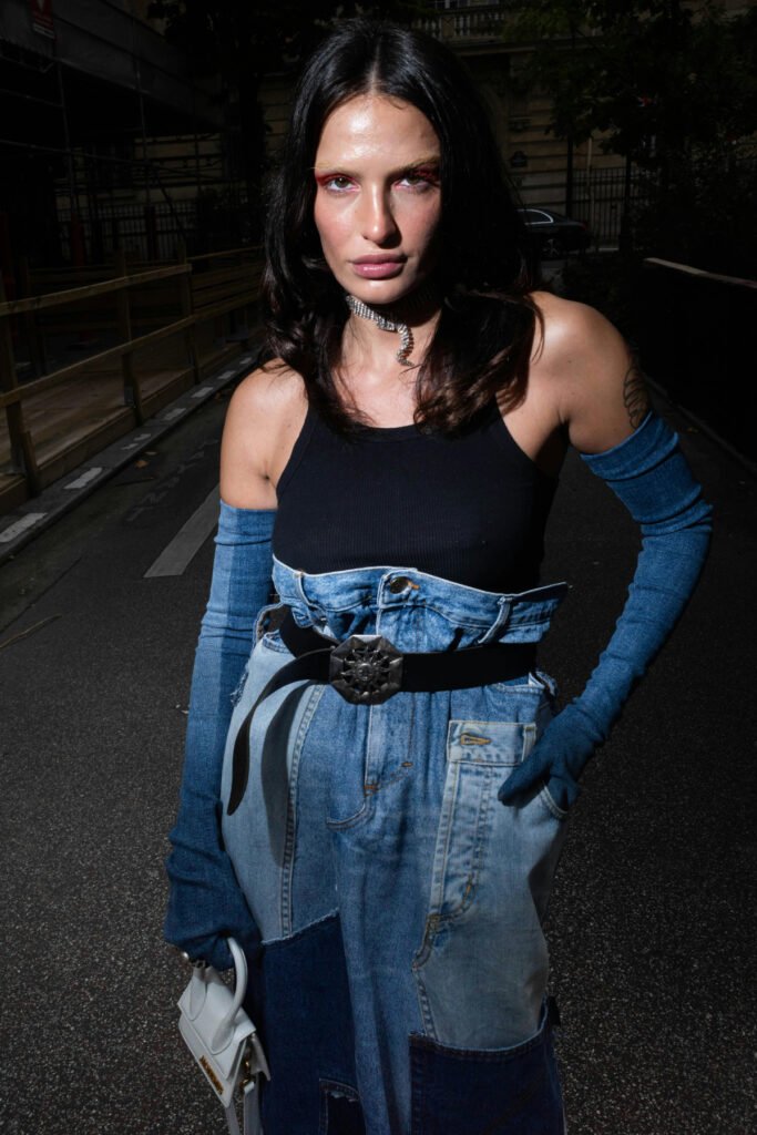 Party Long Jean Skirt Outfit