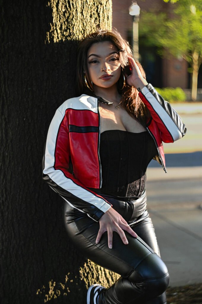 Sporty Leather Outfit