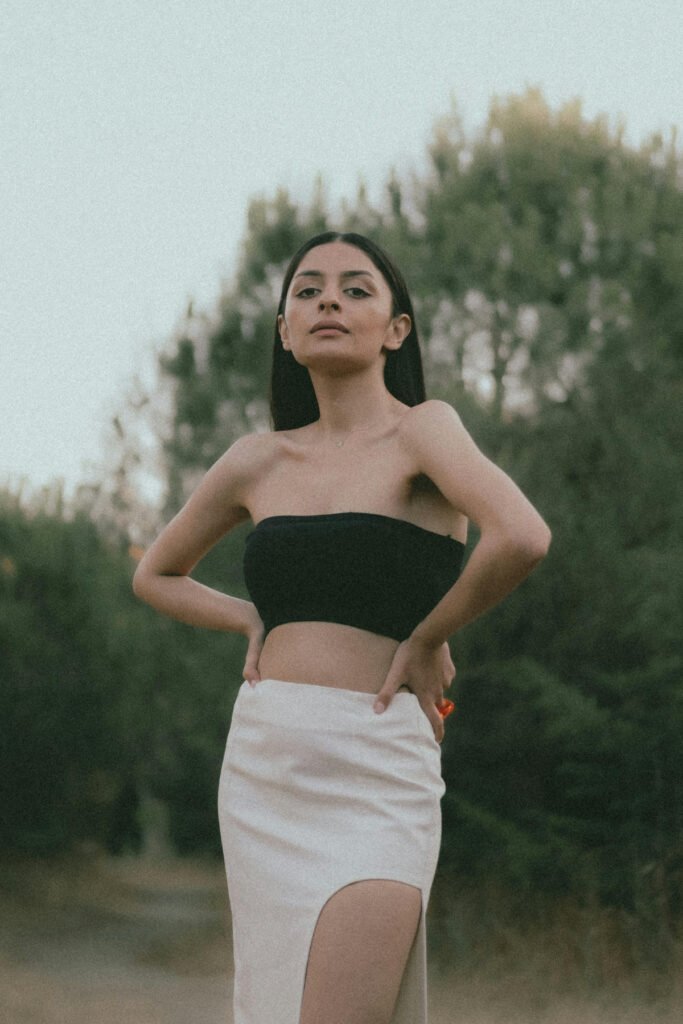 Subtle White Skirt Outfit