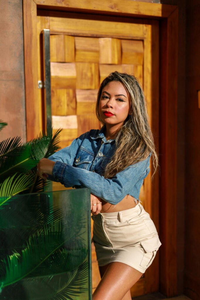 Tropical Mini Skirt Outfit