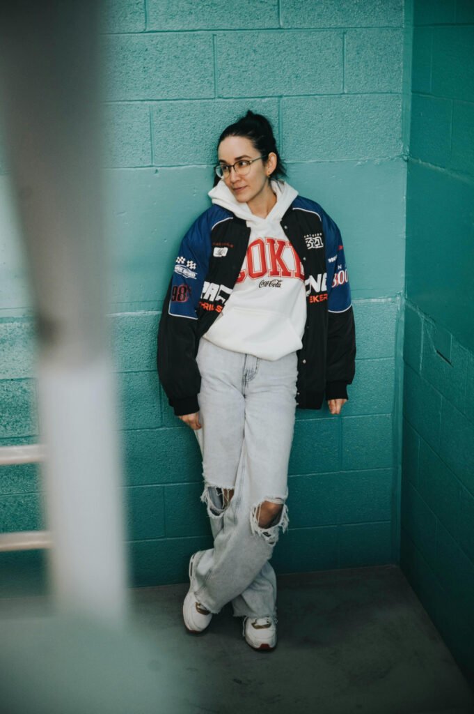 Winter Campus Baggy Jeans Outfit