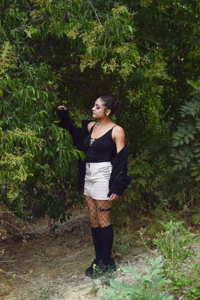 Winter Chic White Skirt Outfit