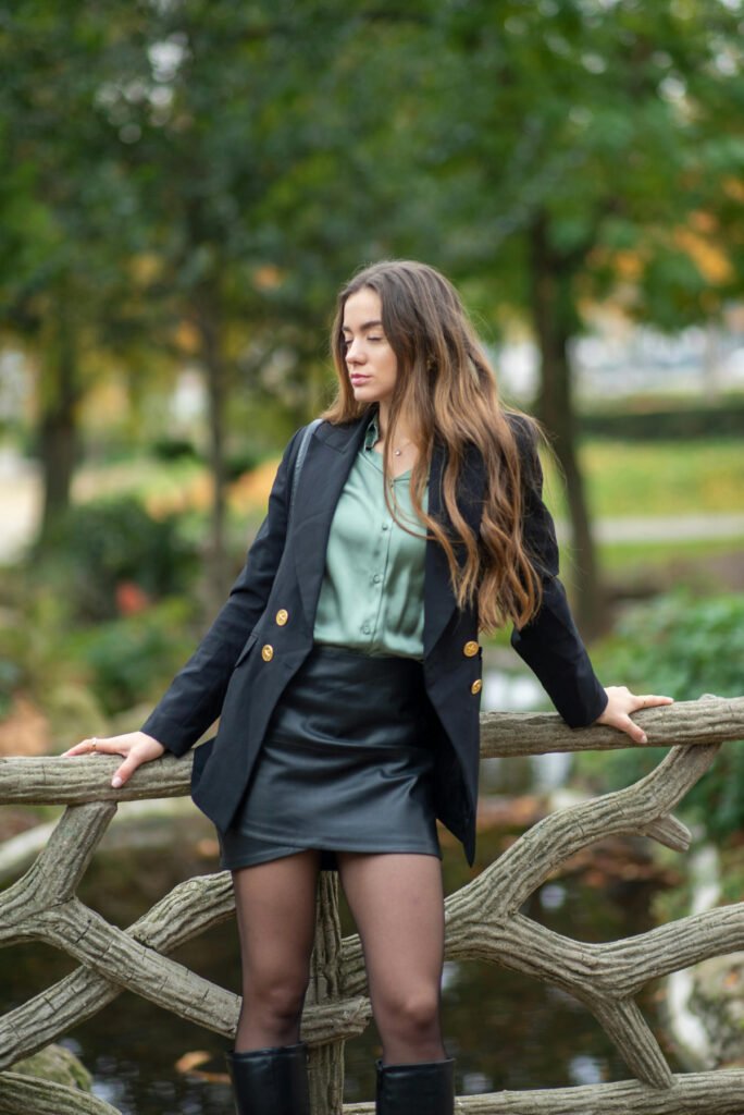 Winter Party Leather Outfit