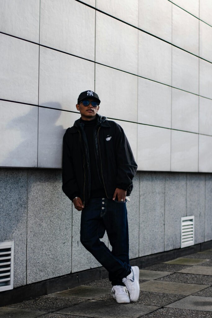 2000s Style All Black Outfit for Men