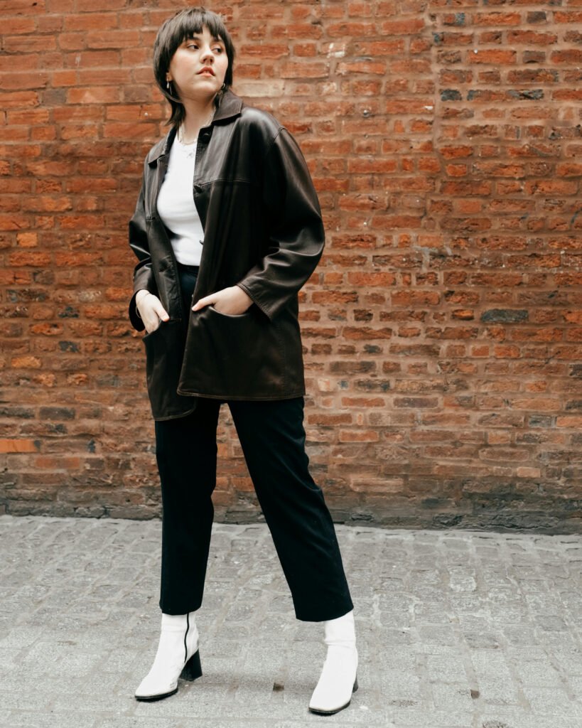 70s Style Leather Jacket Outfit