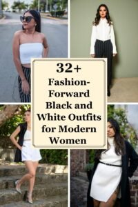 32+ Fashion-Forward Black and White Outfits for Modern Women 5 Black and White Outfits