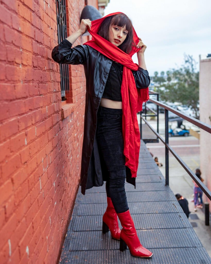 Bold Toned Leather Jacket Outfit