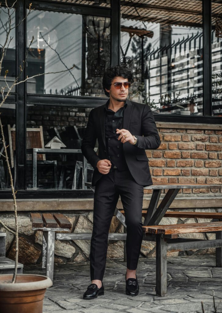 Classy All Black Outfit for Men