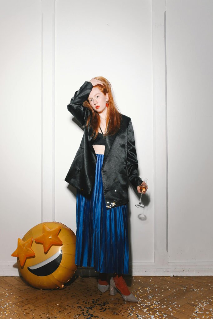 Contrast Winter Birthday Outfit