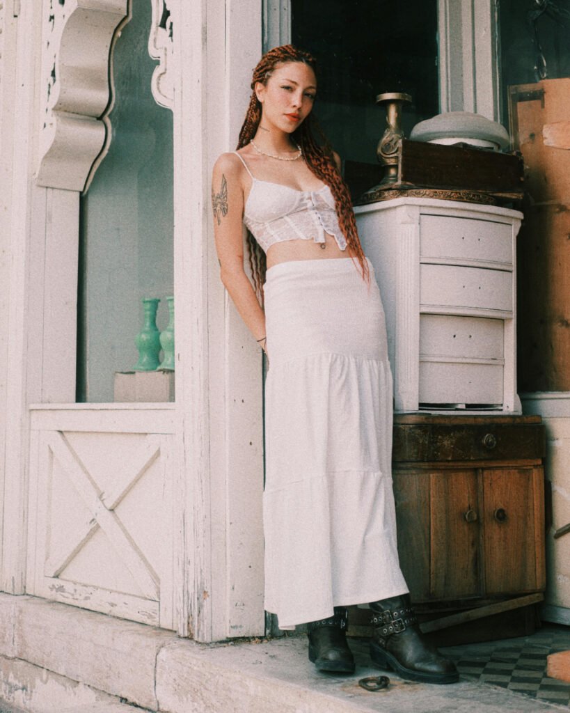 Cottage Core Maxi Skirt Outfit