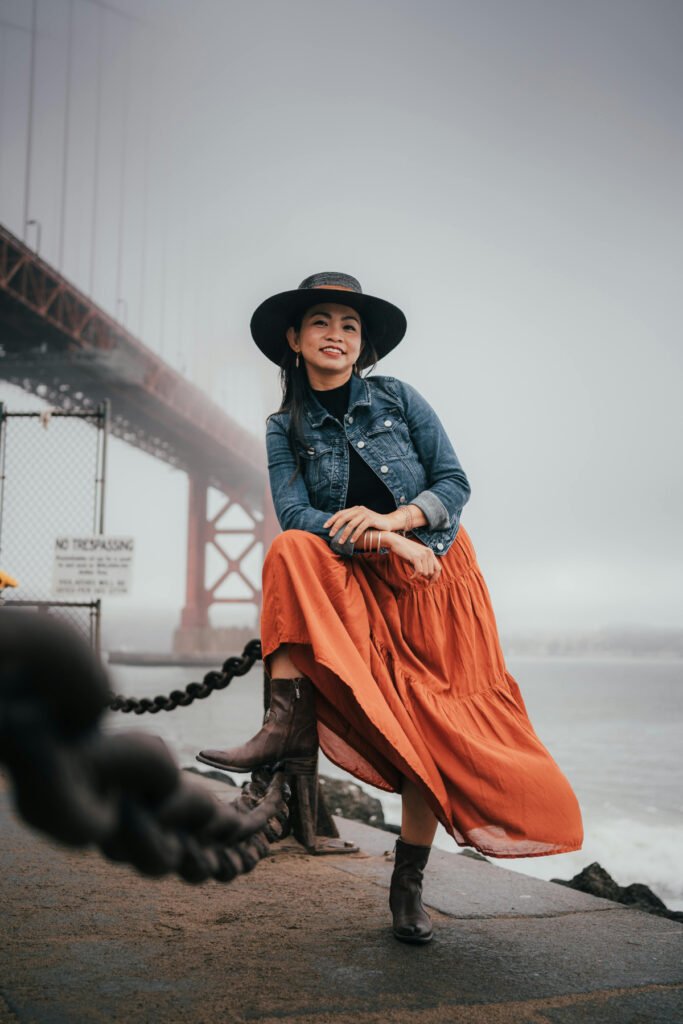 Country Style Maxi Skirt Outfit